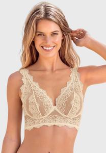 Треугольный бюстгальтер SHEER LACE Leonisa, белый