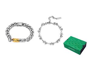 OMTO Браслет Titanium Steel Cuban Chain Unisex Silver