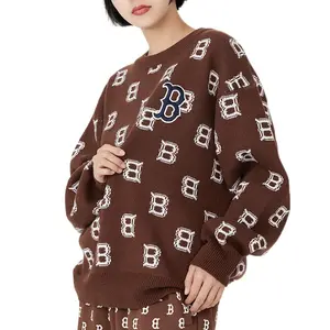 Свитер унисекс темно-коричневый MLB