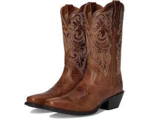 Сапоги женские Ariat Round Up Square Toe ковбойский, темно-коричневый