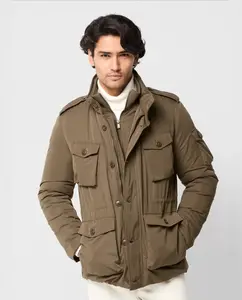 Мужская парка с пятью карманами и поясом Pertegaz, светло-коричневый
