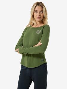 Super.natural Футболка с длинными рукавами "Little Heartwood Crew" цвета хаки