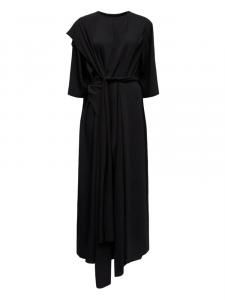 MM6 Maison Margiela платье миди асимметричного кроя, черный