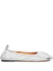 Балетки Obliqua с металлическим эффектом Niccolò Pasqualetti, серебристый