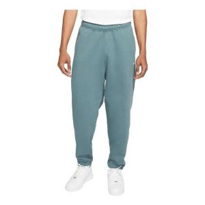 Брюки men's logo embroidered casual solid color sports pants/trousers/joggers blue Nike, мультиколор