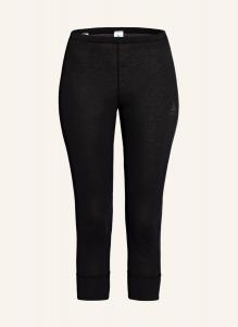 Функциональные брюки-белье active warm eco с укороченной длиной штанин odlo, черный