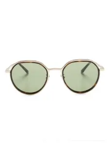 Солнцезащитные очки Panto в круглой оправе GIORGIO ARMANI, золотой