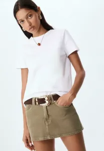 Простая футболка Stradivarius, White