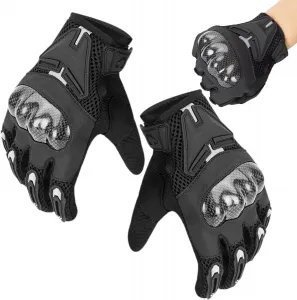 Мотоциклетные перчатки с сенсорным экраном, противоскользящие перчатки с сенсорным экраном для езды на велосипеде, мотоцикле и альпинизма, Black