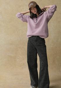 Джемпер Next OUTDOOR BORG QUARTER ZIP, Mauve Purple/Purple