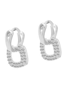 Adeliás Женский кулон из серебра 925 пробы с кубическим цирконием в серебряной оправе