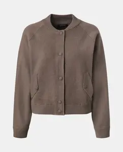 Женский вязаный кардиган в стиле бомбер Tintoretto, коричневый