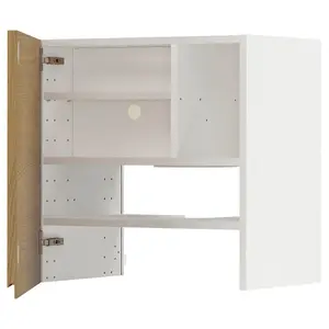 Шкаф-вытяжка, VOXTORP под дуб, 60x60 см, с 1 дверцей METOD IKEA