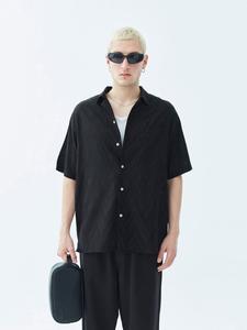 Рубашка на пуговицах Comfort fit VAMOS CLO, черный