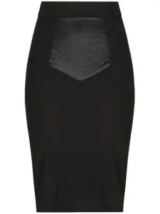 Юбка миди с завышенной талией DOLCE & GABBANA, черный