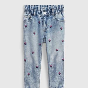 Джинсы с вышивкой дисней минни маус новорожденный Gap, синий