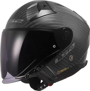 LS2 of603 infinity ii carbon jet helmet, Carbon Matt