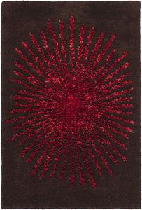 Ковер напольный SAFAVIEH, 61 x 92 см, Soho Collection Brown / Red SOH655T Handmade Premium Wool & Viscose