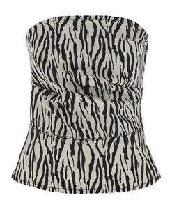 Джинсовый топ Bedrucktes Rotate Birger Christensen, мультиколор