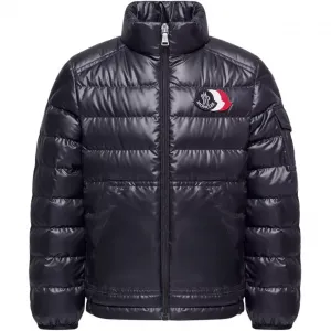SS26 Bengi Down Jacket Детская пуховая куртка Moncler, marine синий