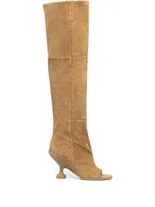 Ботинки на скульптурном каблуке высотой 90 мм Kind Naked Wolfe, коричневый