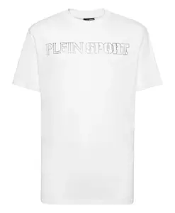 Футболка с круглым вырезом и изображением тигра Plein Sport, белый