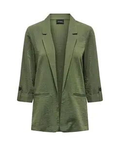 Зеленый вискозный блейзер с лацканами, пиджак Only, зеленый