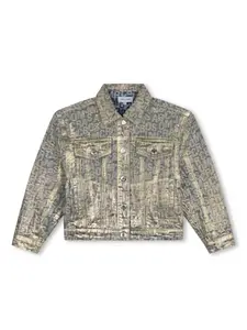 Джинсовая куртка The Jumbled Monogram Marc Jacobs Kids, нейтральный