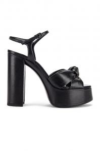 Сандалии Saint Laurent Bianca Platforms, черный