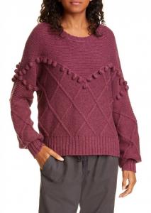 Свитер-пуловер Kaaya Textured Mixed Knit Purple NSF