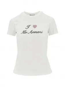 Футболка с принтом EMPORIO ARMANI, белый