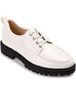 Женские оксфорды Zina Lace Up Lug Sole Journee Collection, коричневый/бежевый