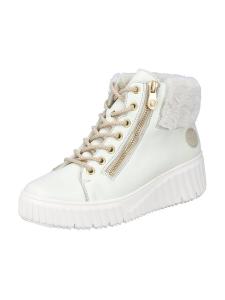 Ботильоны на шнуровке Rieker, White/Off white