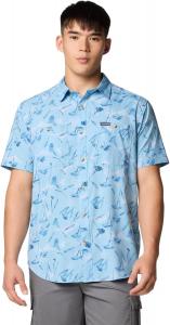 Columbia мужская рубашка с принтом Utilizer, Ripple Blue Yarrow Mirage