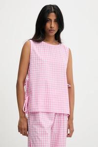 Хлопковая блузка Answear.Lab, розовый