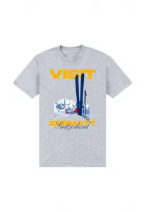 Футболка с графическим принтом visit zermatt Henry Tiger, Oxford Grey