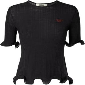 FENDI Футболка женская черная