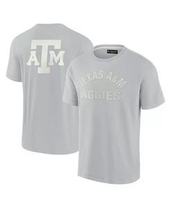 Мужская и женская серая футболка Texas A&M Aggies Super Soft с коротким рукавом Fanatics Signature