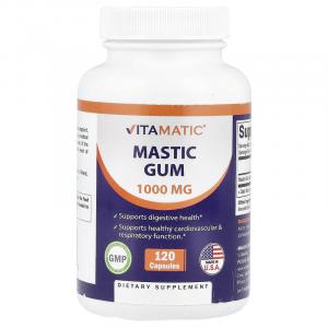 Vitamatic, мастиковая смола, 1000 мг, 120 капсул (500 мг в 1 капсуле)