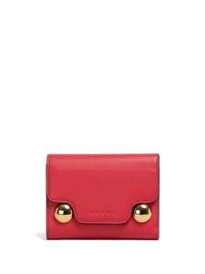 Marni кожаный кошелек Trunkaroo тройного сложения, красный