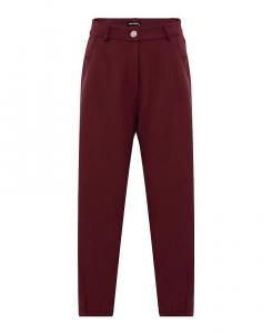 Женские плиссированные брюки с напуском NOCTURNE, красный