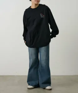 Футболка с длинным рукавом NEWWAVE с принтом в виде одной точки Colony 2139, цвет Black