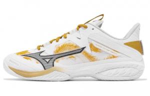 Обувь Mizuno для бадминтона унисекс, White/Gold