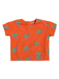 Bobo Choses блузка Funny Snail, оранжевый