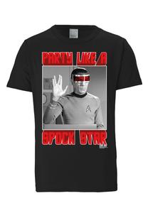 Футболка LOGOSHIRT Shirt Star Trek - Spock, Party, черный