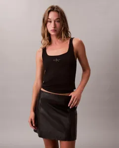 Женская майка на бретелях с логотипом Calvin Klein Jeans, черный