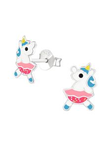 Bungsa Розовые серьги-гвоздики