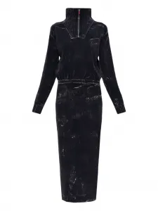 Платье с четверной молнией M-marcelle Diesel, черный