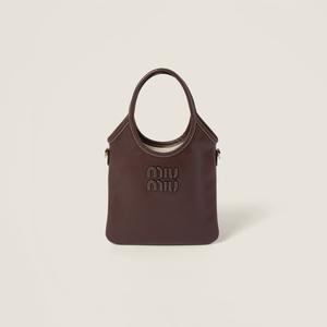 Кожаная сумка IVY MIU MIU, коричневый
