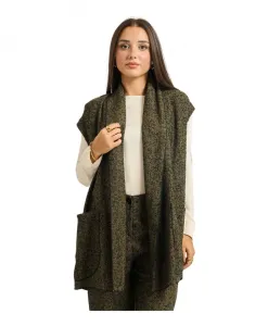 Длинный жилет Alessia Santi, зеленый